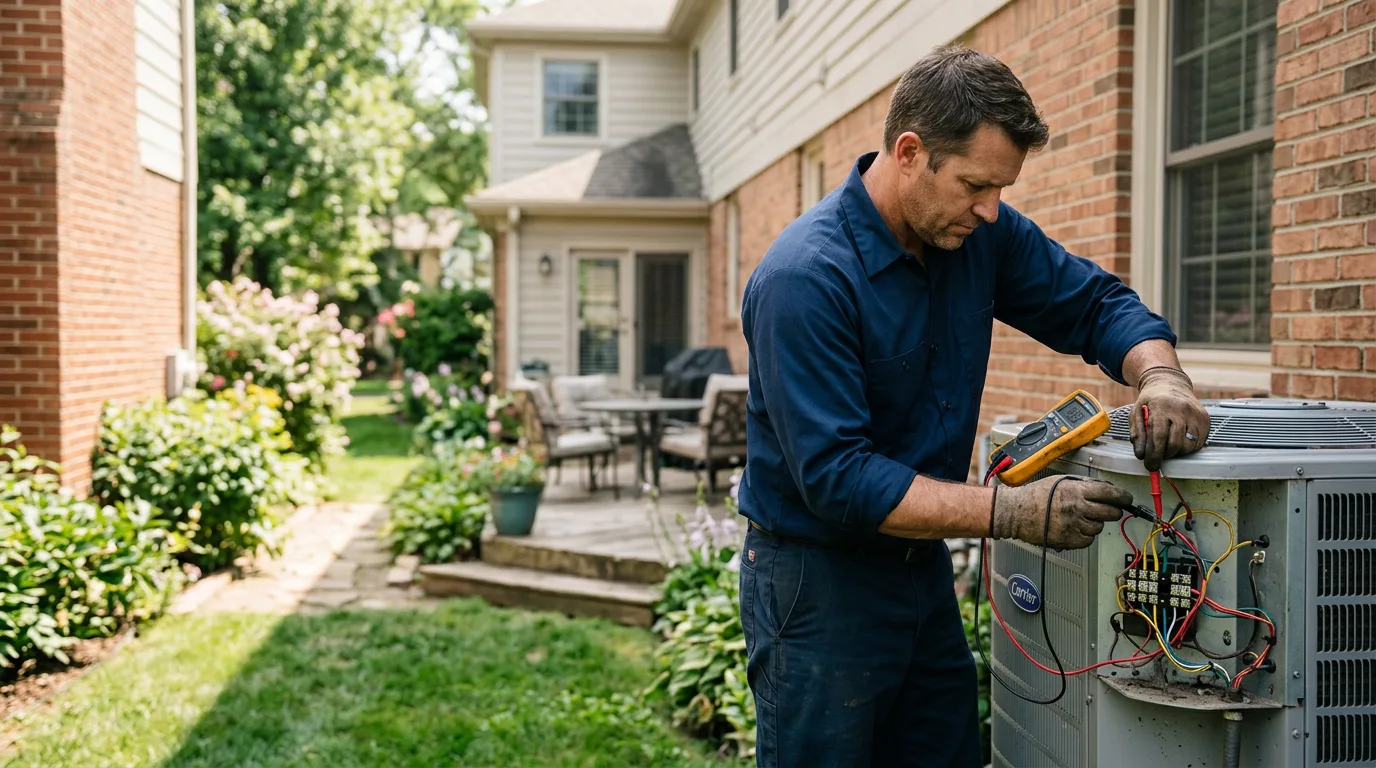 HVAC technician working near Neodesha, KS